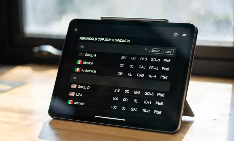 2026 World Cup Standings