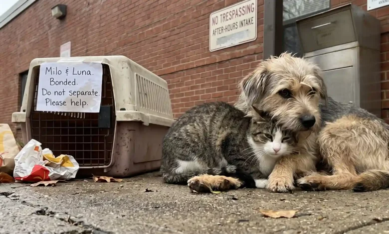 Bonded Pets Dumped Outside Shelter