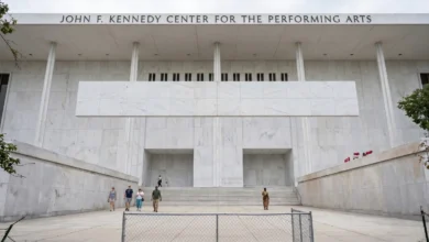 Kennedy Center Tarp Removed