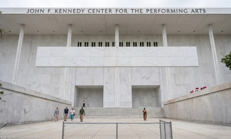 Kennedy Center Tarp Removed