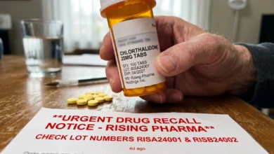 Rising pharma chlorthalidone recall